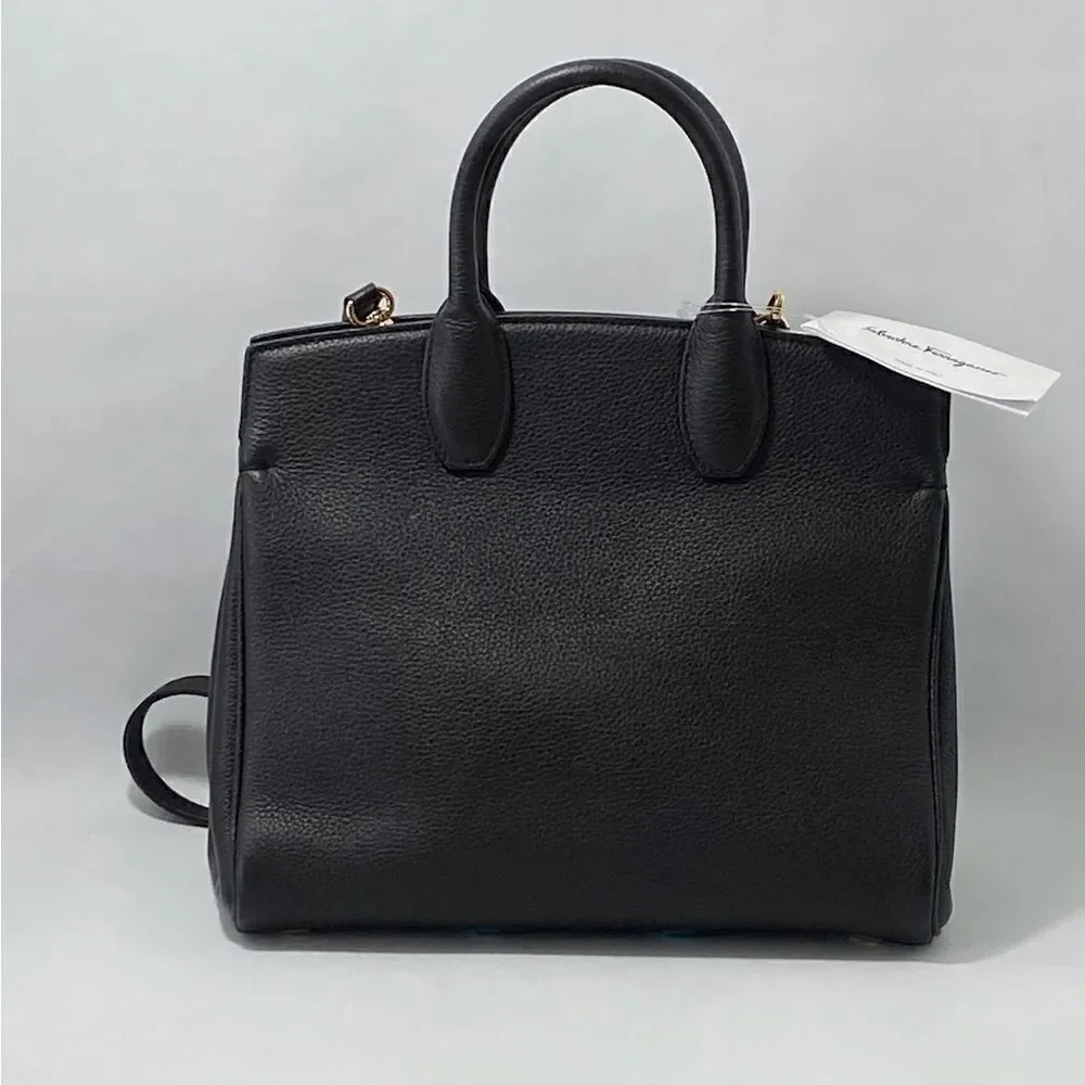 Salvatore Ferragamo Studio Bag Small Leather Satchel